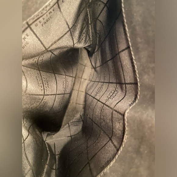 CELINE Paris Black Tote Shoulder Bag with Gold Plates Classic Authenticated - Picture 13 of 16